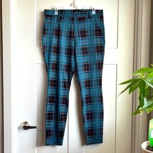 Plaid High-rise Jeggings